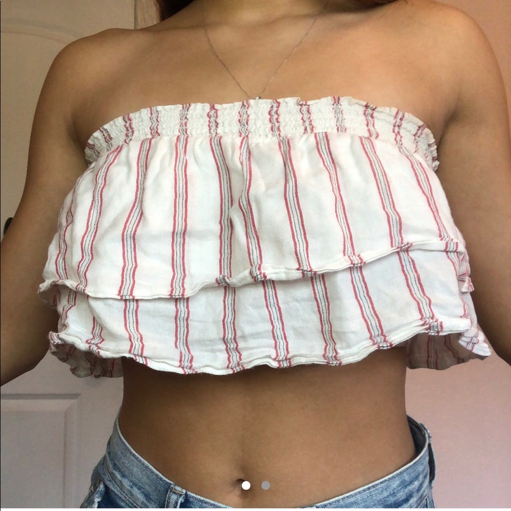 Cropped flowy tube top - Picture 2 of 2